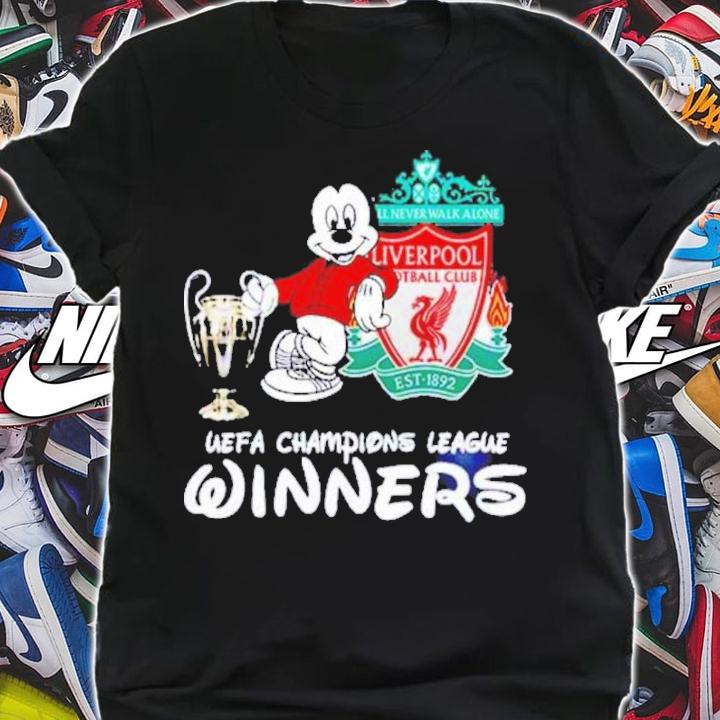 Liverpool x Mickey Mouse Disney Lover Champion League Winner Shirt t-shirt
