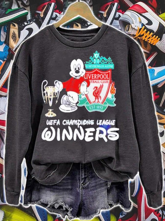 Liverpool x Mickey Mouse Disney Lover Champion League Winner Shirt t-shirt