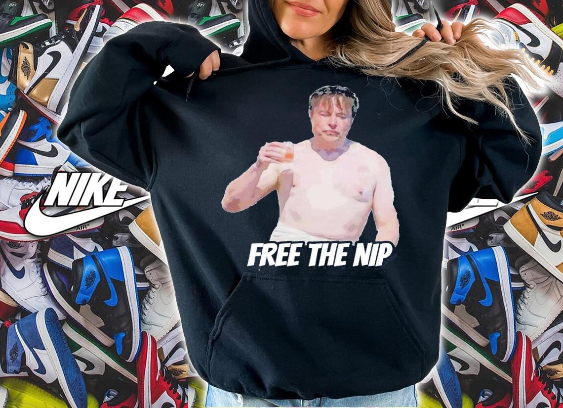 Meme Free The Nip Elon Musk T-Shirt t-shirt