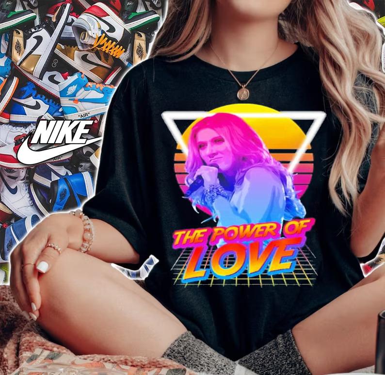 Metal The Power Of Love 80s Style Celine Dion Shirt t-shirt woman shirt