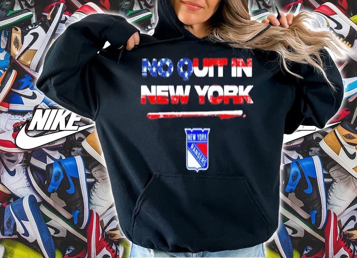 Rangers No Quit In New York Stars Stripes Flag USA Shirt t-shirt
