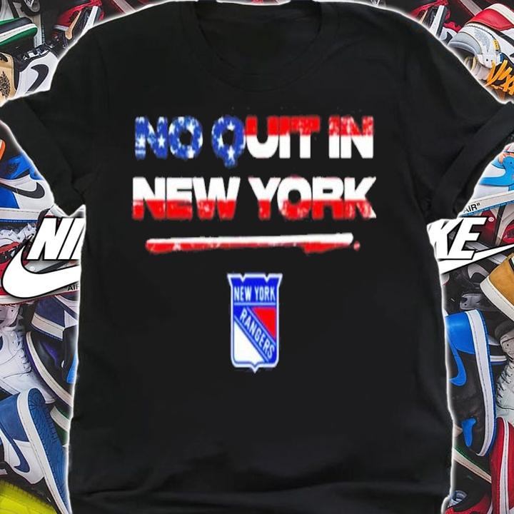 Rangers No Quit In New York Stars Stripes Flag USA Shirt t-shirt