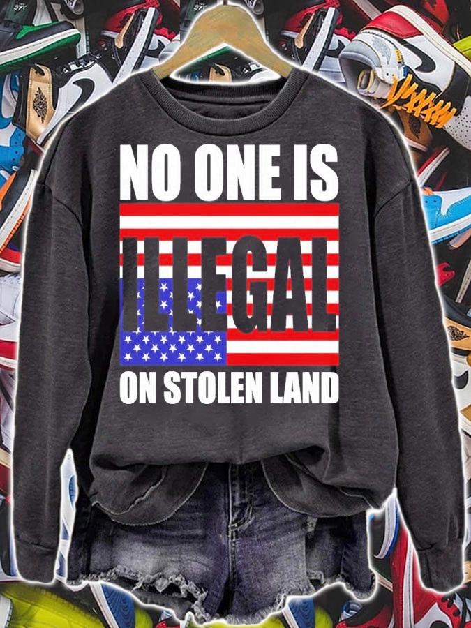 No One Is Illegal On Stolen Land Shirt t-shirt