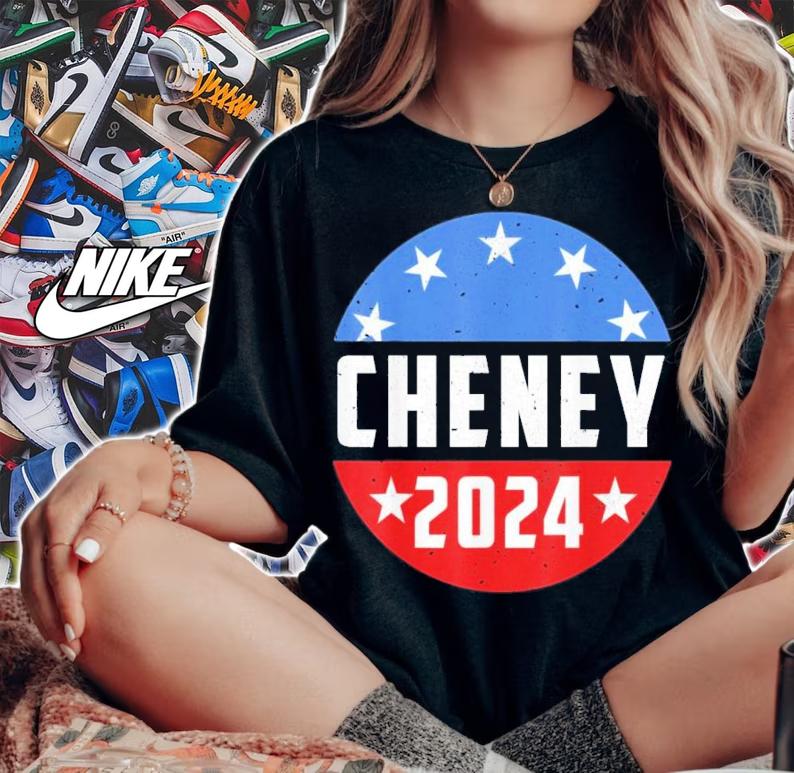 Retro USA Flag Liz Cheney 2024 USA Election Shirt t-shirt woman shirt