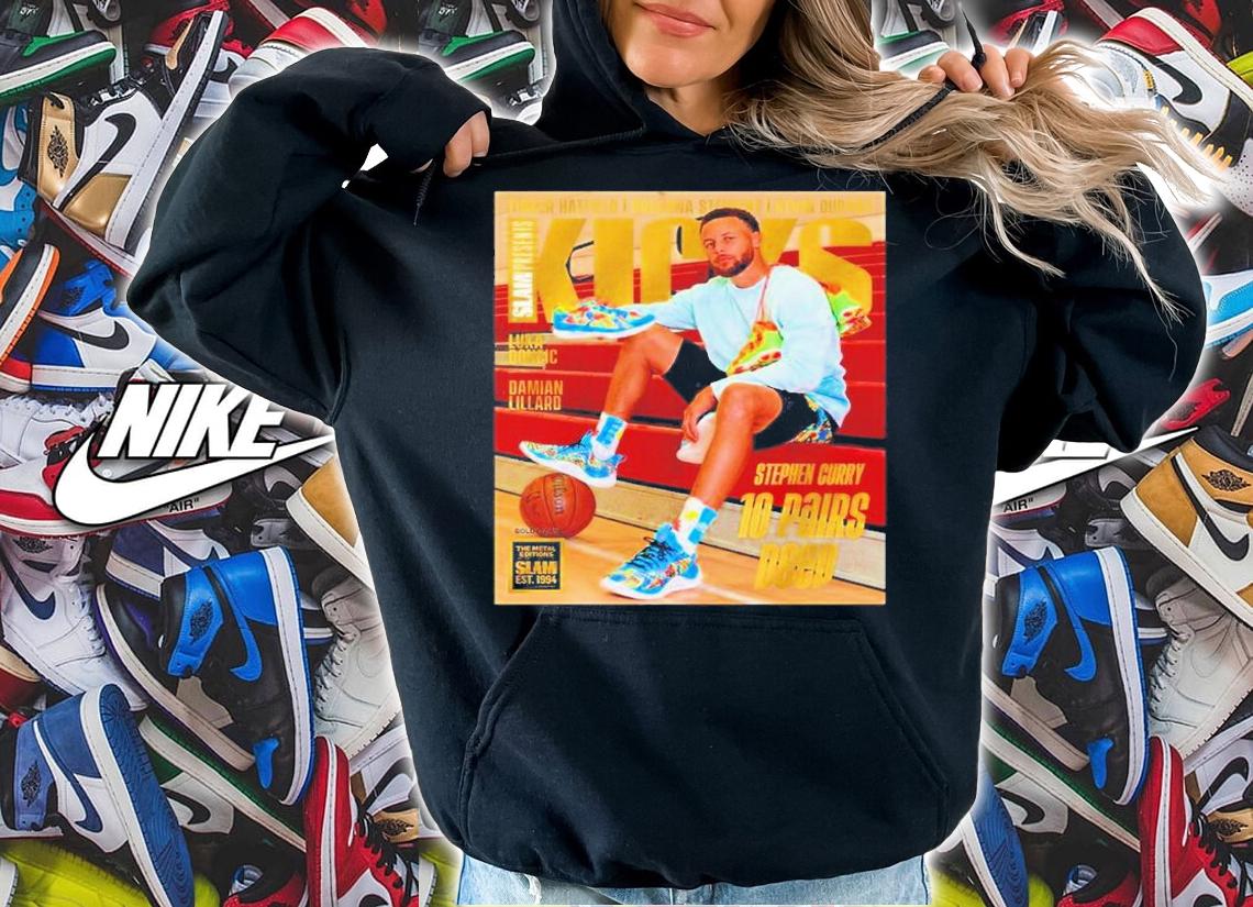 SLAM Present KICKS Stephen Curry 10 Pairs Deep Shirt t-shirt hoodie