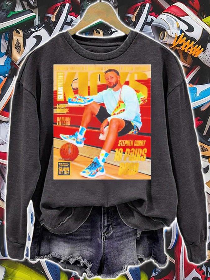 SLAM Present KICKS Stephen Curry 10 Pairs Deep Shirt t-shirt sweatshirt