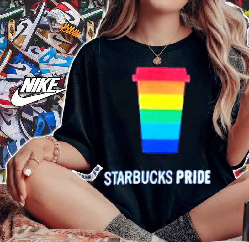 Starbucks Pride Rainbow Cup Logo Shirt t-shirt