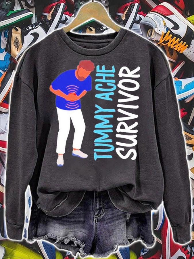 Tummy Ache Survivor Funny T-Shirt t-shirt sweatshirt