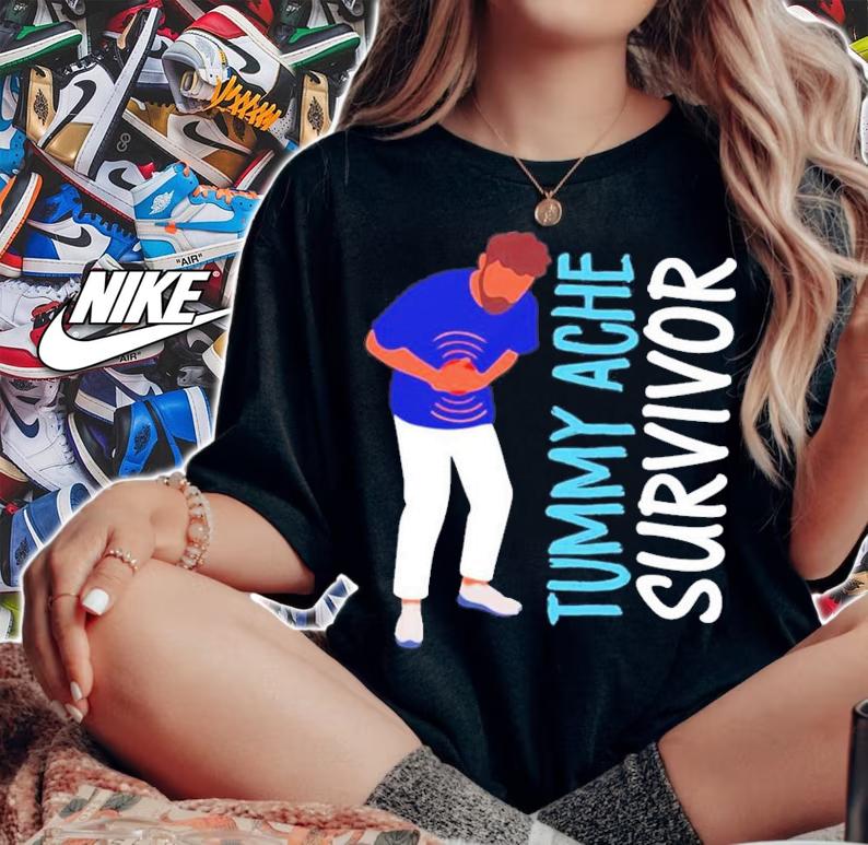 Tummy Ache Survivor Funny T-Shirt t-shirt woman shirt