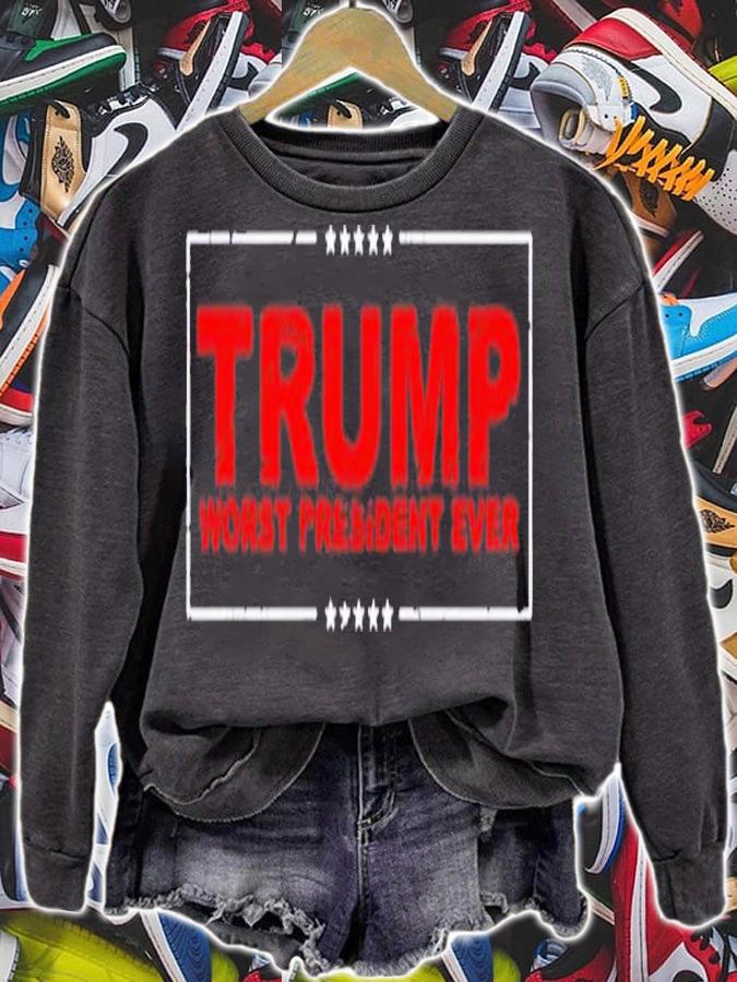 Vintage President Trump Worst President Ever Anti Trump shirt t-shirt