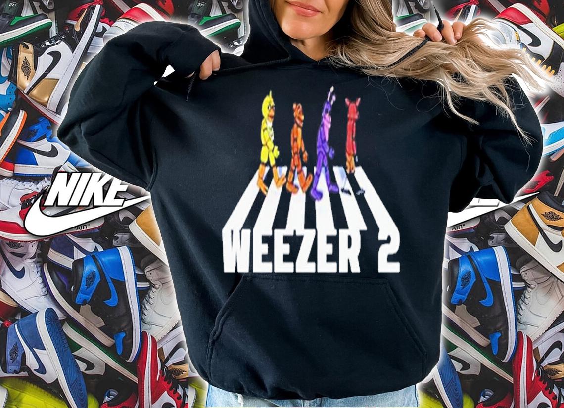 Weezer 2 Fnaf Animatronics Abbey Road shirt t-shirt
