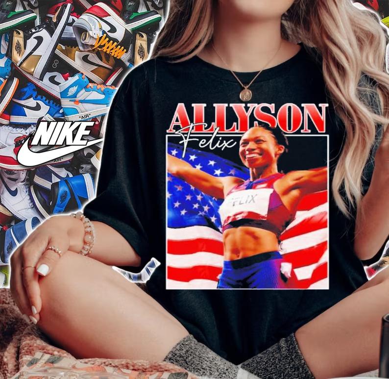 Woman Sprinter Allyson Felix Shirt t-shirt