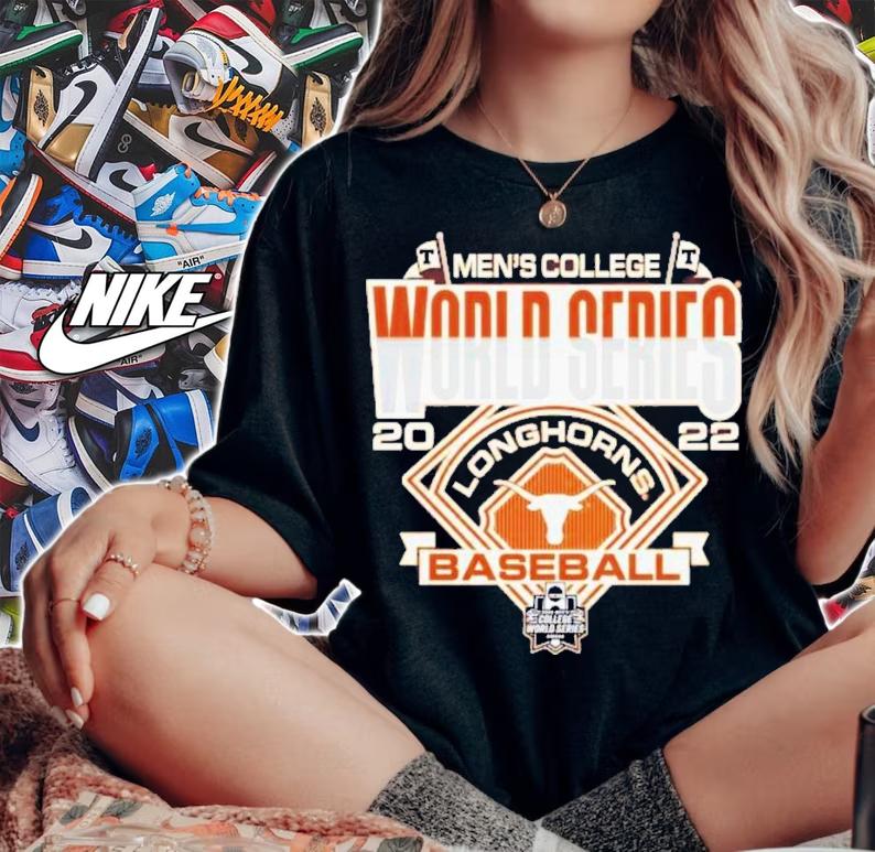 Texas Longhorn Men's College World Series Baseball 2022 T-Shirt t-shirt woman shirt
