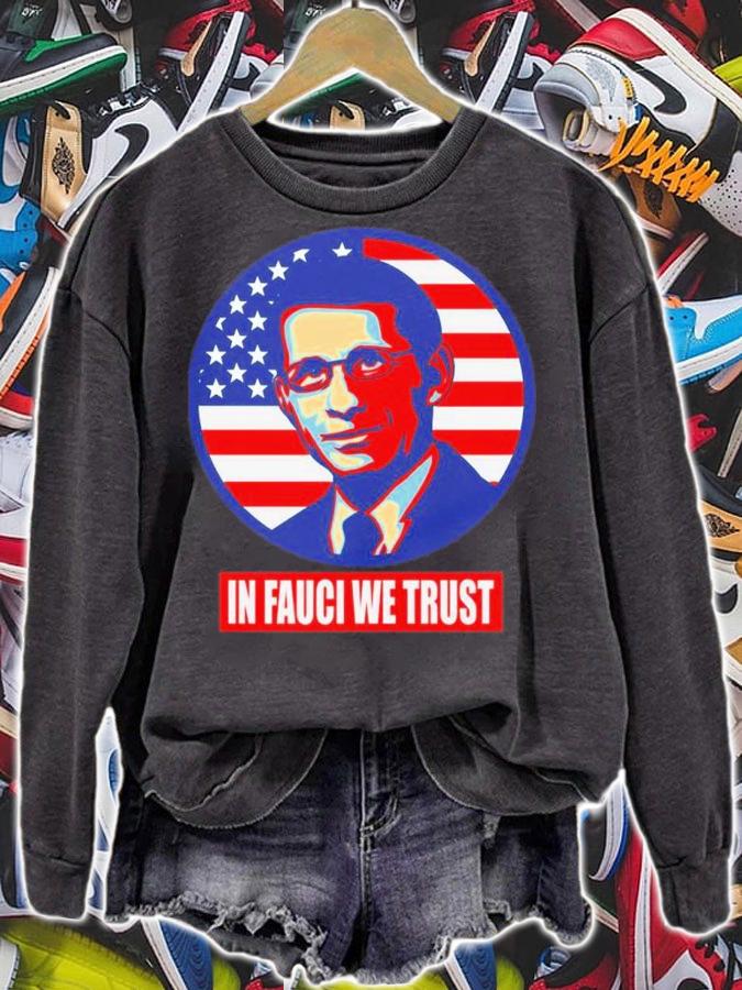 US Flag In Fauci We Trust Dr Anthony Fauci Shirt t-shirt