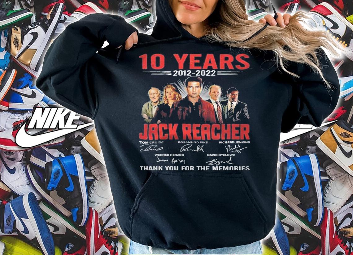 10 Years 2012-2022 Jack Reacher Signatures Thank You For The Memories Shirt t-shirt
