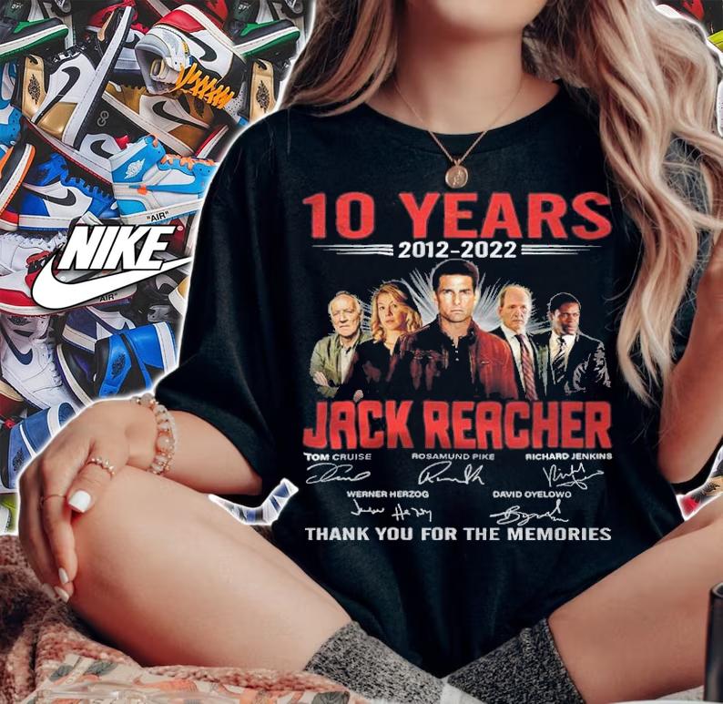 10 Years 2012-2022 Jack Reacher Signatures Thank You For The Memories Shirt t-shirt