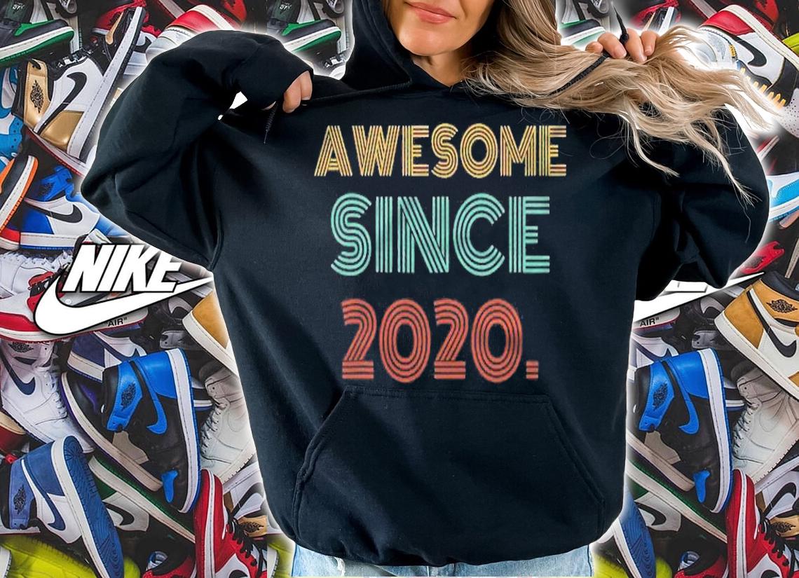 1St Birthday Awesome Since 2020 Vintage shirt t-shirt