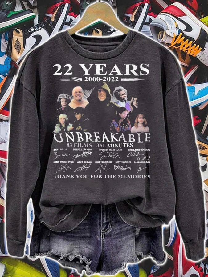 22 years 2000-2022 Unbreakable signatures shirt t-shirt