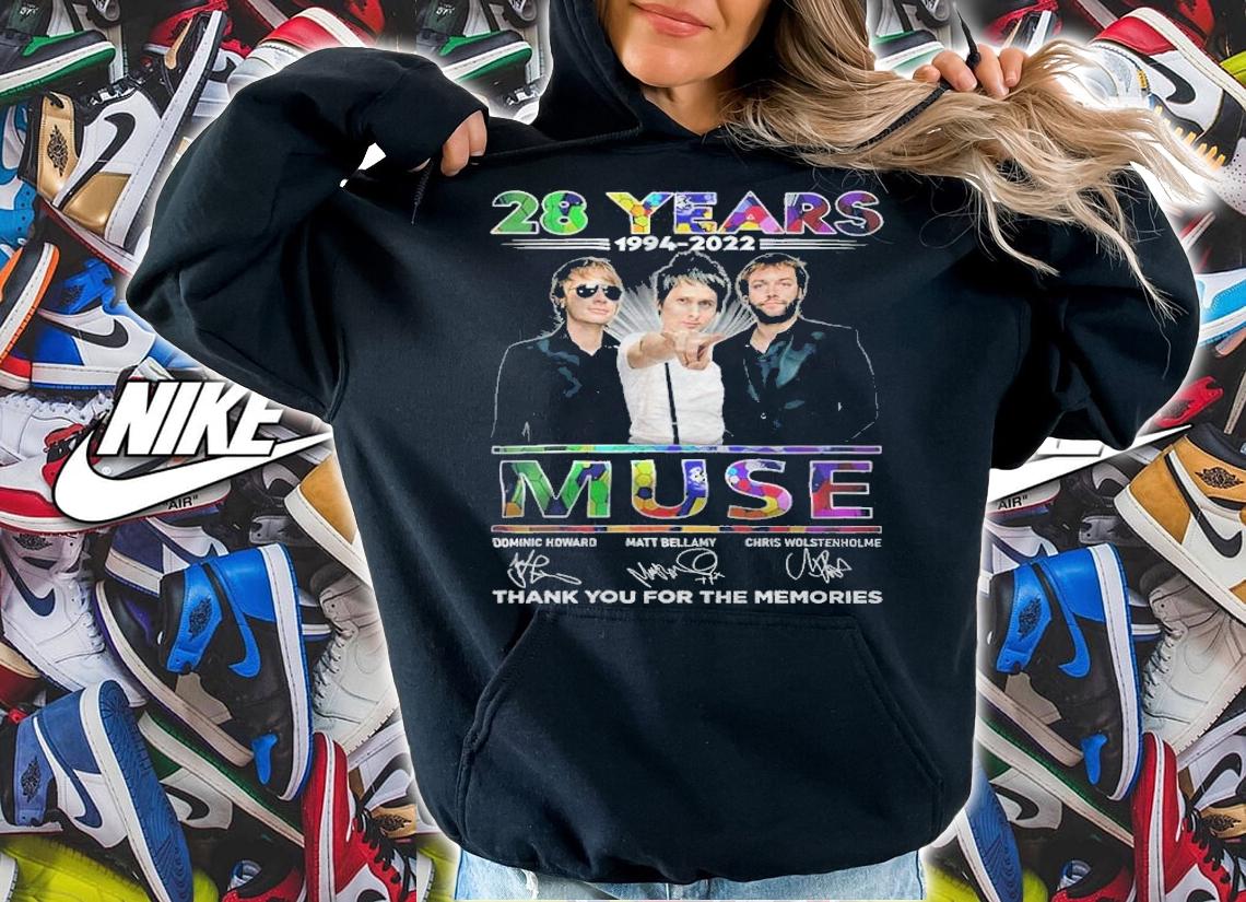 28 years 1994-2022 Muse signatures shirt t-shirt
