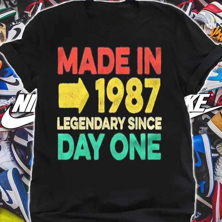 34 Years Old Men Women Born In 1987 Gifts For Birthday T-shirt t-shirt
