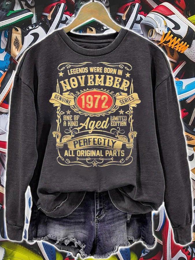 49 Years Old Vintage November 1972 49Th Birthday Men Women Shirt t-shirt