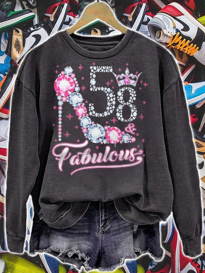 58 & Fabulous 1963 58Th Birthday Gift Tee For Womens Premium Shirt t-shirt