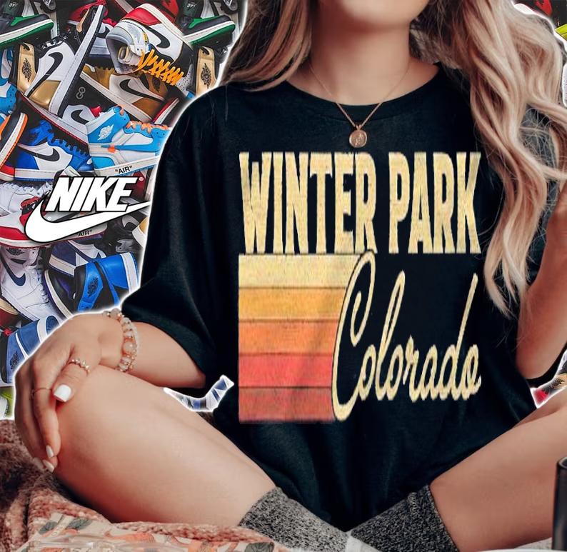 1980S Style Winter Park Colorado T-shirt t-shirt woman shirt