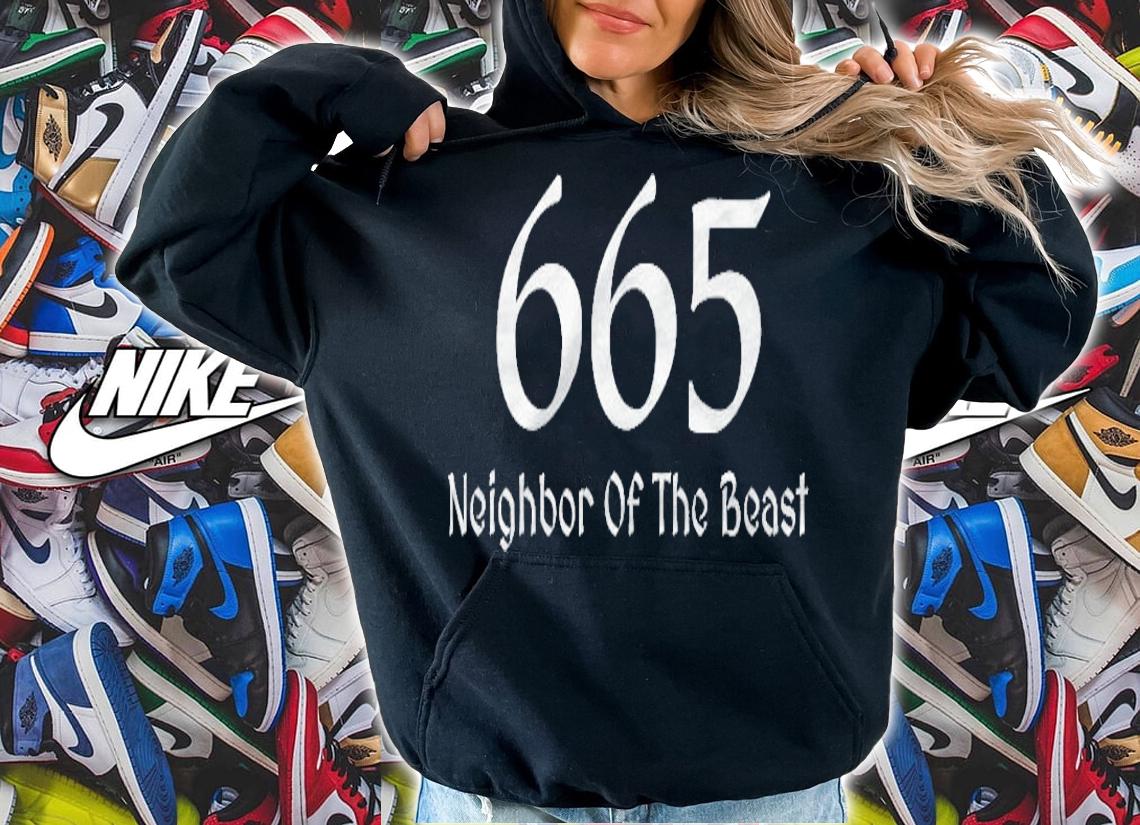665 Neighbor Of The Beast For Halloween Party T-shirt t-shirt hoodie