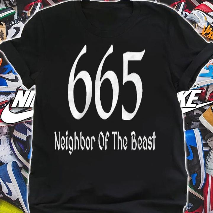 665 Neighbor Of The Beast For Halloween Party T-shirt t-shirt shirt