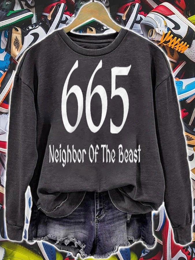 665 Neighbor Of The Beast For Halloween Party T-shirt t-shirt sweatshirt