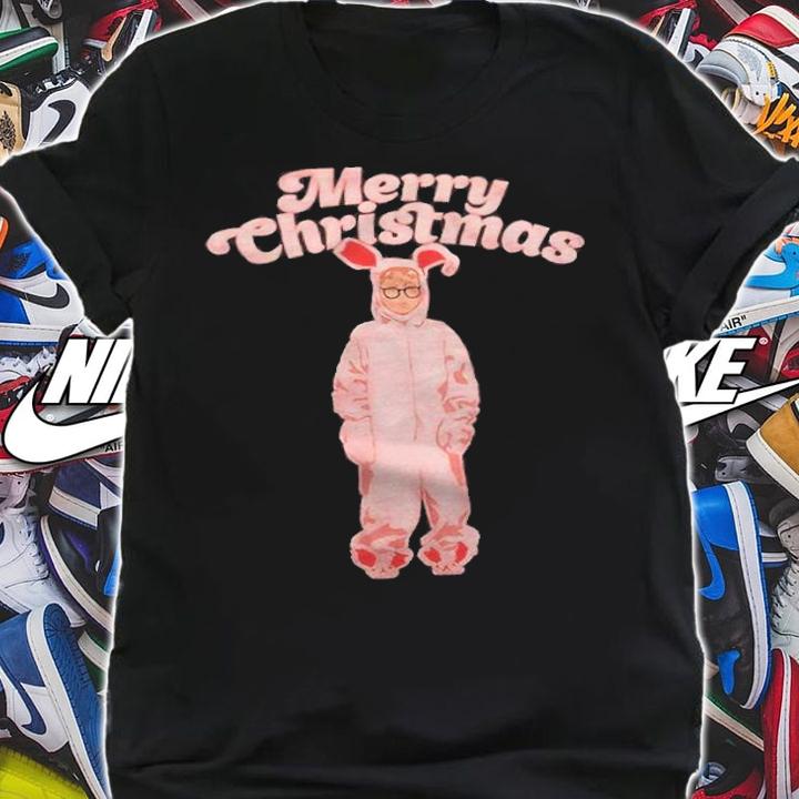 A Christmas Story Ralphie Pink Bunny Merry Christmas Shirt t-shirt shirt