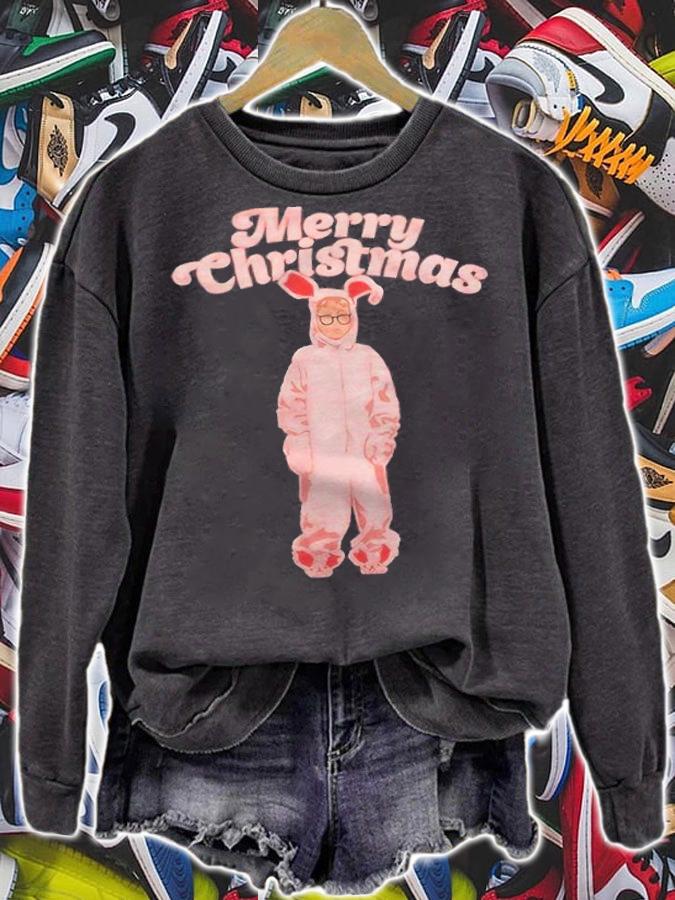 A Christmas Story Ralphie Pink Bunny Merry Christmas Shirt t-shirt sweatshirt