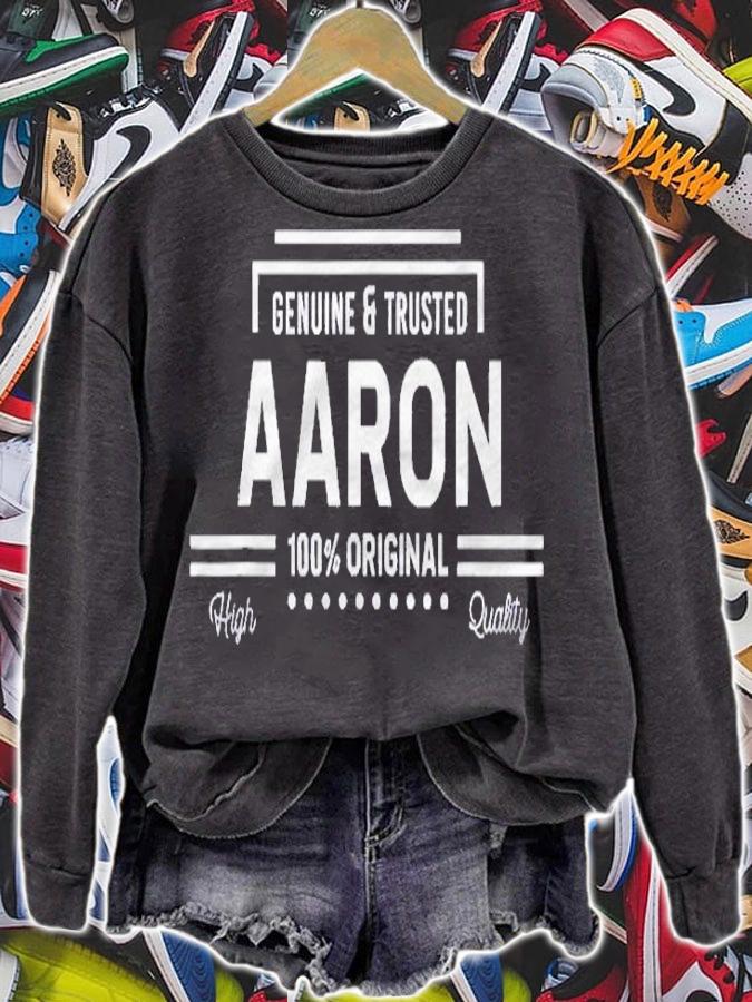 Aaron 100% Original Genuine & Trusted Funny Mens Name Shirt t-shirt
