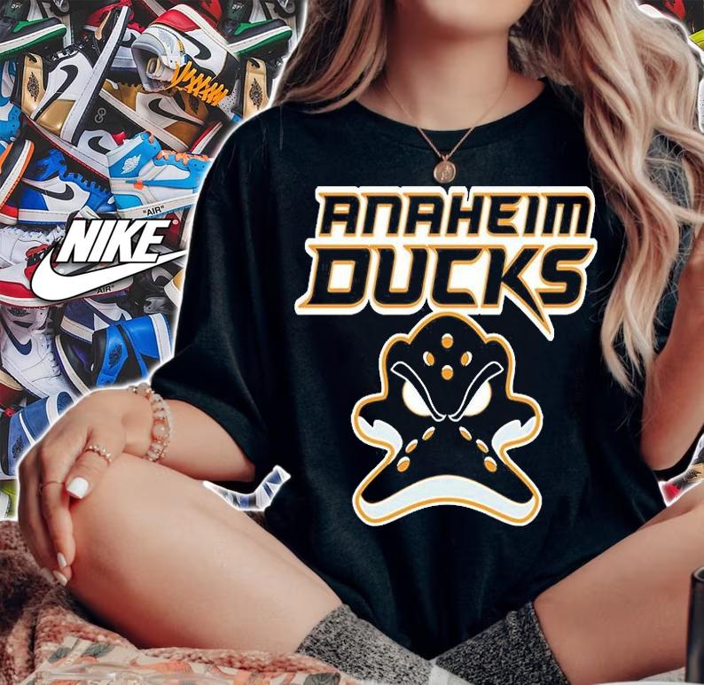 Anaheim Ducks Wild Wing Retro NHL T-Shirt t-shirt woman shirt