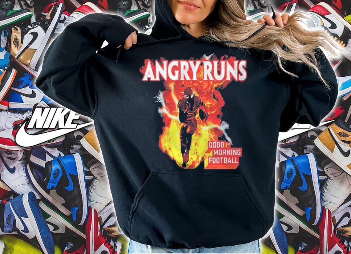 Angry Runs Good Morning Football Sport Lover Football Men Shirt t-shirt