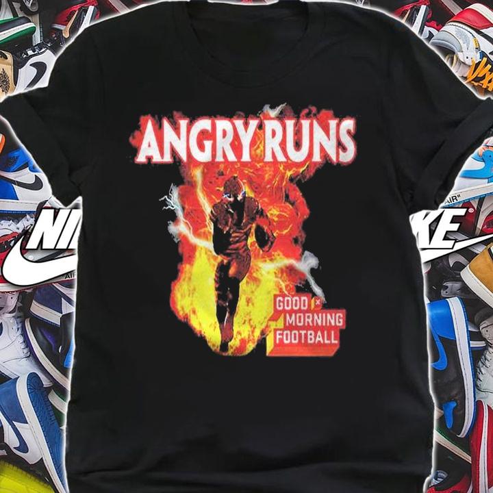 Angry Runs Good Morning Football Sport Lover Football Men Shirt t-shirt