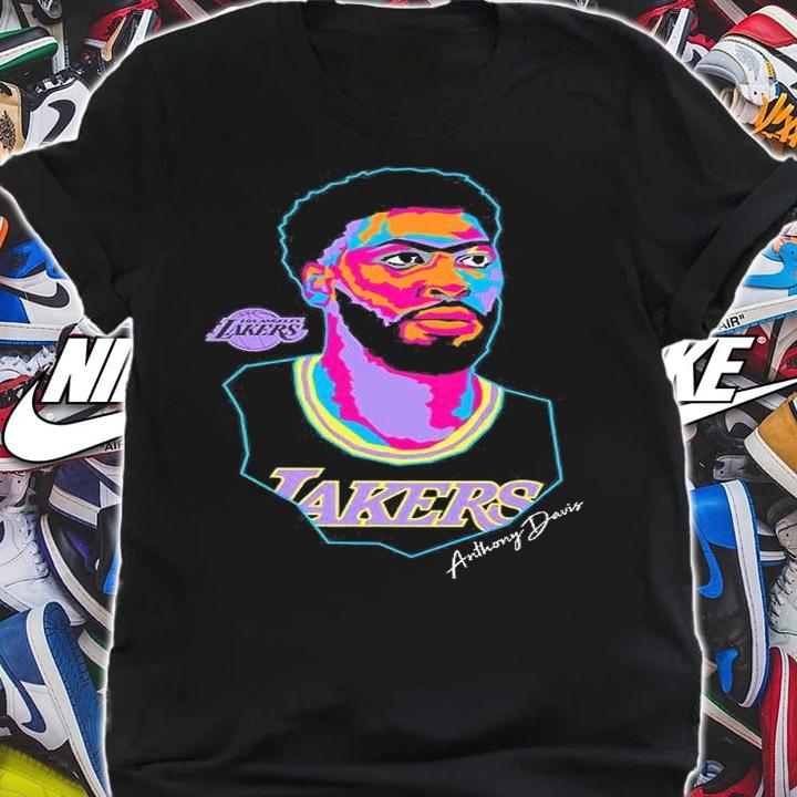 Anthony Davis Los Angeles Lakers Basketball Signature T-Shirt t-shirt