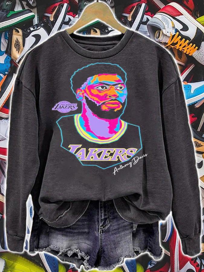 Anthony Davis Los Angeles Lakers Basketball Signature T-Shirt t-shirt