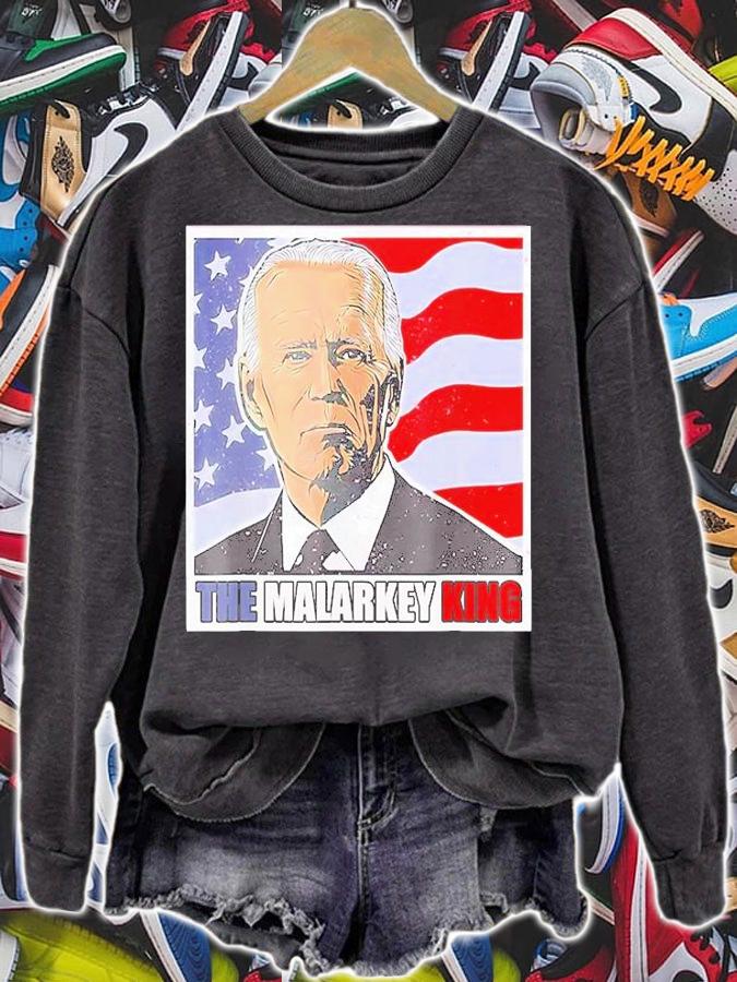 Anti Joe Biden The Malarkey King T-Shirt t-shirt sweatshirt