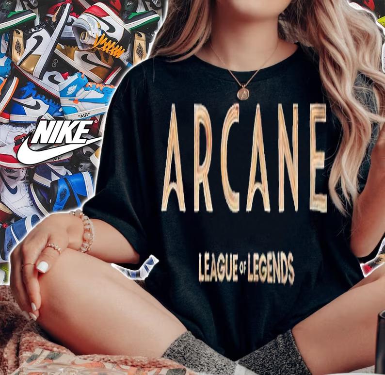 Arcane League of Legends logo T-shirt t-shirt