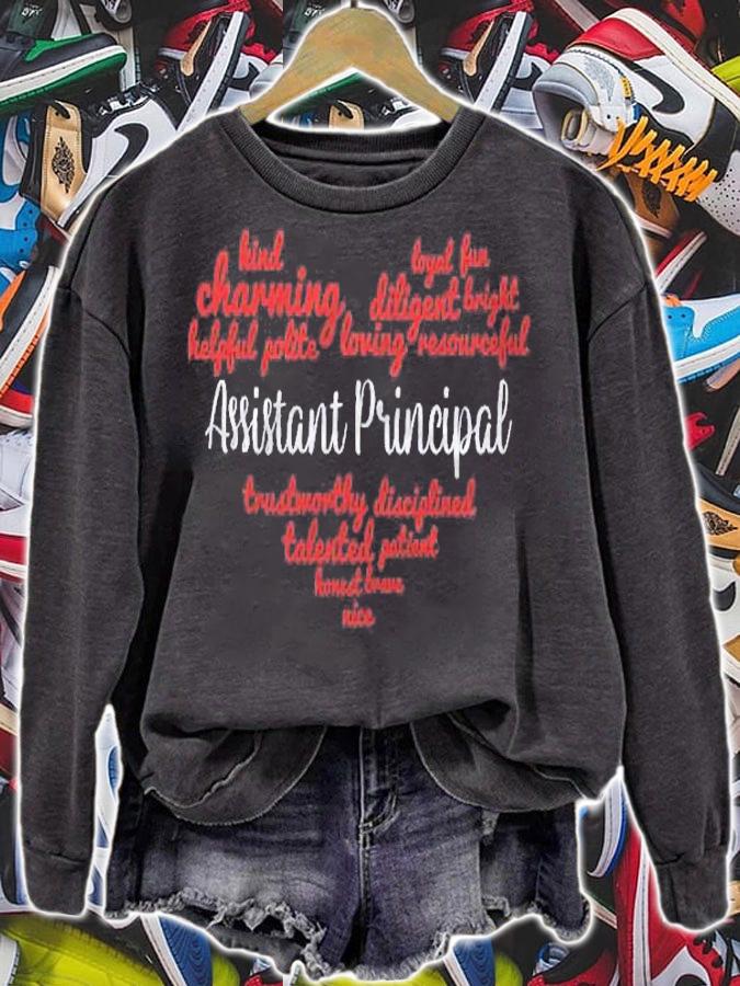 Assistant Principal Words Heart Art Shirt t-shirt sweatshirt