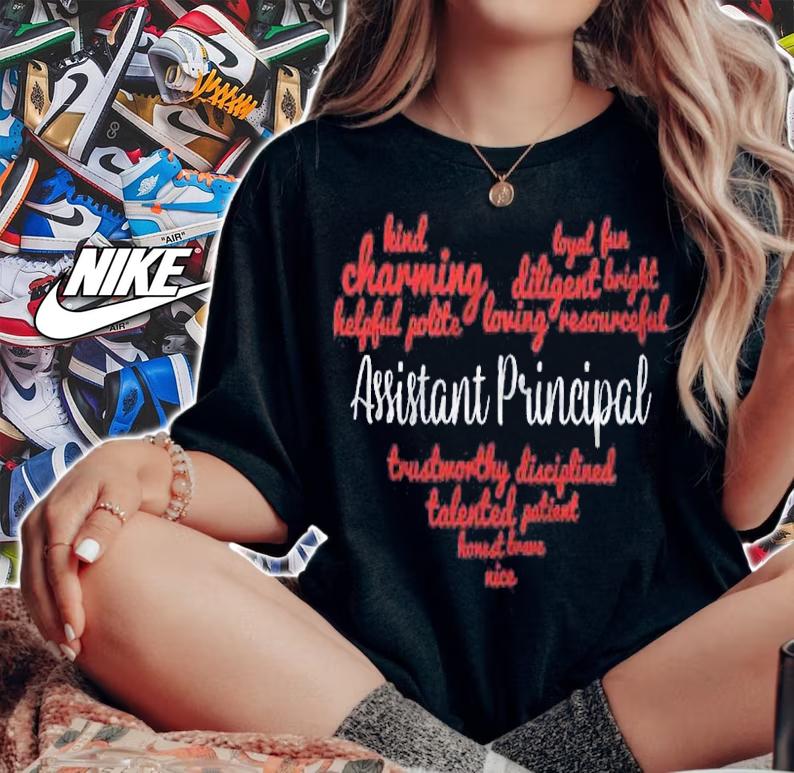 Assistant Principal Words Heart Art Shirt t-shirt woman shirt