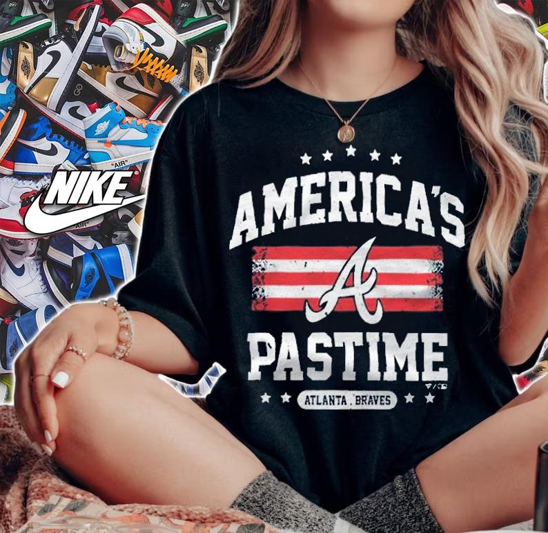 Atlanta Braves America's Pastime T-shirt t-shirt woman shirt