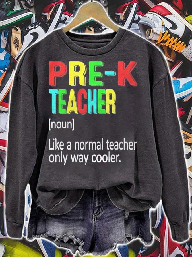 Back To School Pre K Teacher Definition Teacher Shirt t-shirt sweatshirt