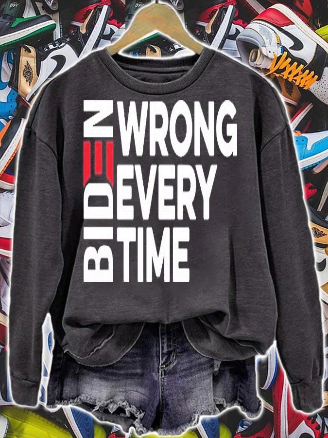 Biden Wrong Every Time Joe Biden T-Shirt t-shirt