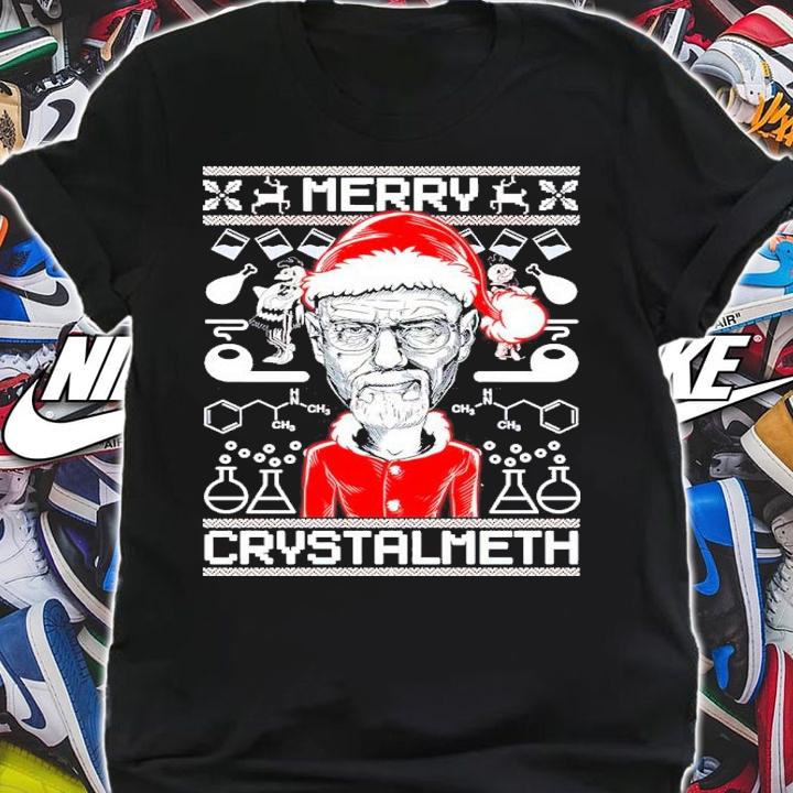 Breaking Bad Merry Crystalmeth Ugly Christmas Shirt t-shirt