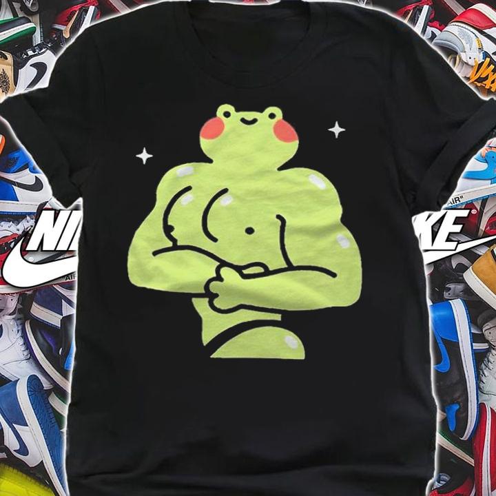 Buff frog body gym T-shirt t-shirt shirt