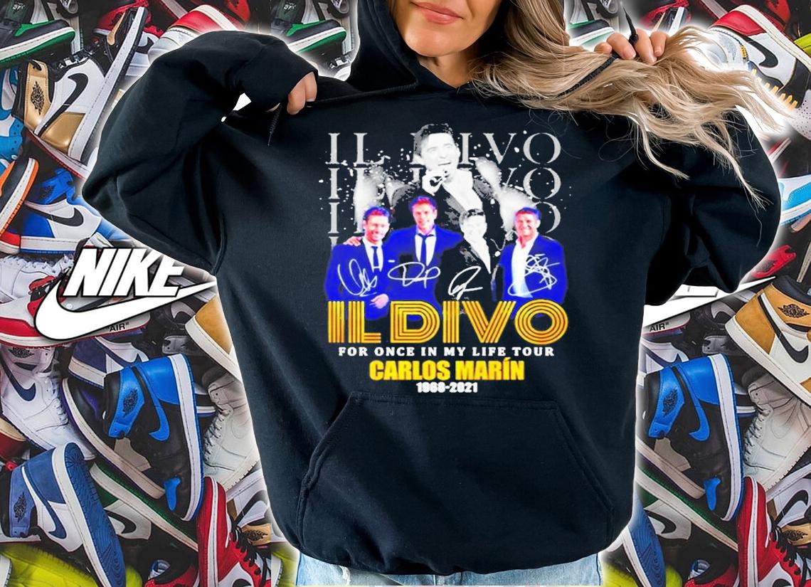 Il Divo Il Divo For Once In My Life Tour Carlos Marin 1968-2021 Shirt t-shirt