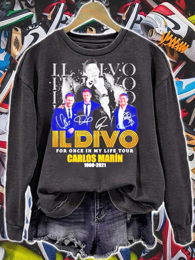 Il Divo Il Divo For Once In My Life Tour Carlos Marin 1968-2021 Shirt t-shirt