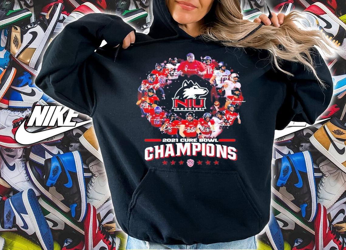 Northern Illinois Huskies 2021 Bowl Champions Signatures Shirt t-shirt